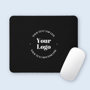 Mousepad Logotipo da sua empresa e Modelo de texto personal