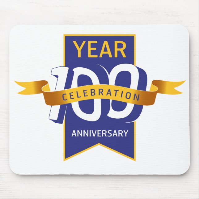 Mousepad logotipo de 100_aniversário_aniversário (Frente)