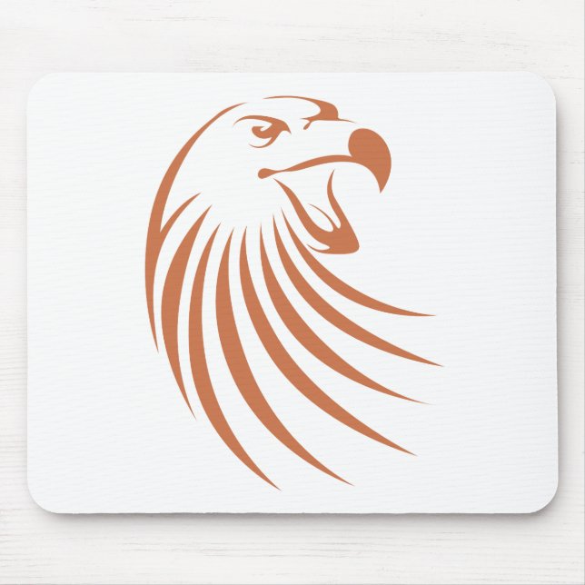 Mousepad Logotipo de Eagle dourado (Frente)