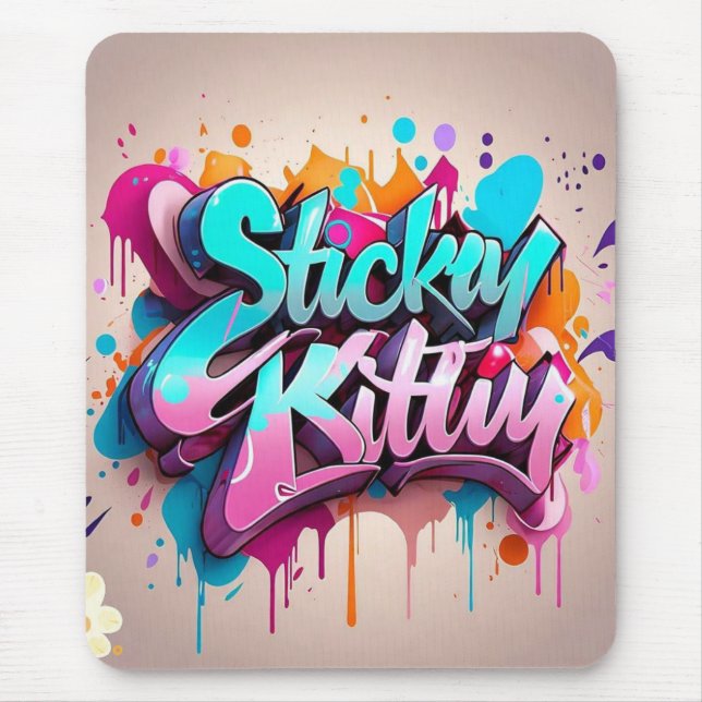Mousepad "Logotipo de estilo urbano" (Frente)
