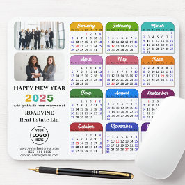 Mousepad Logotipo de Foto Comercial do Calendário Moderno 2