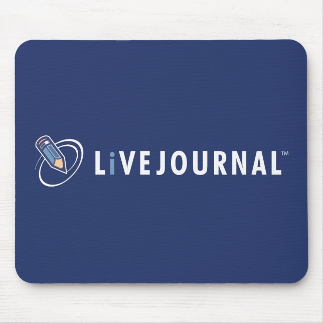 Mousepad Logotipo de LiveJournal horizontal (Frente)