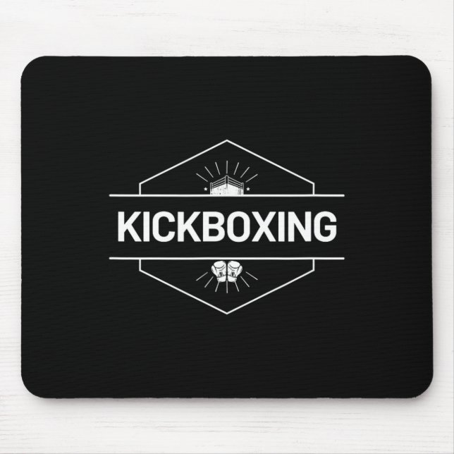 Mousepad Logotipo de Luta de Kickboxing (Frente)