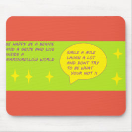 Mousepad Logotipo de mensagem do teclado divertido - cores 