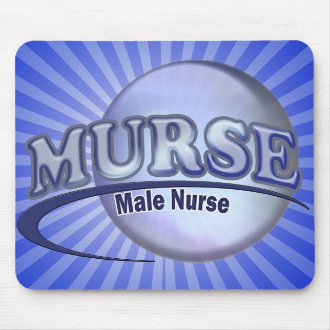 MOUSEPAD LOGOTIPO DE MURSE (ENFERMEIRA MASCULINA) (Frente)