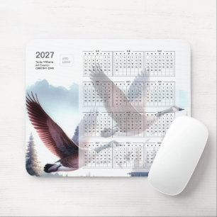 Mousepad Logotipo de negócios da natureza da vida selvagem