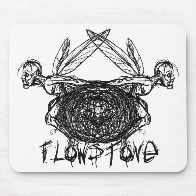 Mousepad Logotipo de pixações gráficas Fllowstone (Frente)