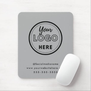Mousepad Logotipo de Promoção da Marca Minimalista da Cinza