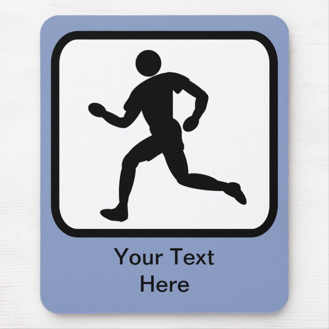 Mousepad Logotipo de Runner Personalizável (Frente)