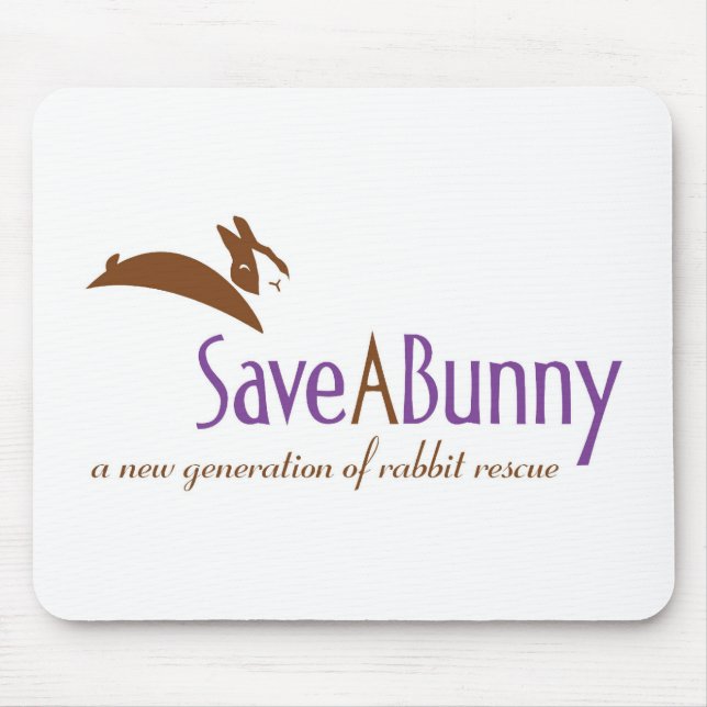 Mousepad Logotipo de SaveABunny (Frente)