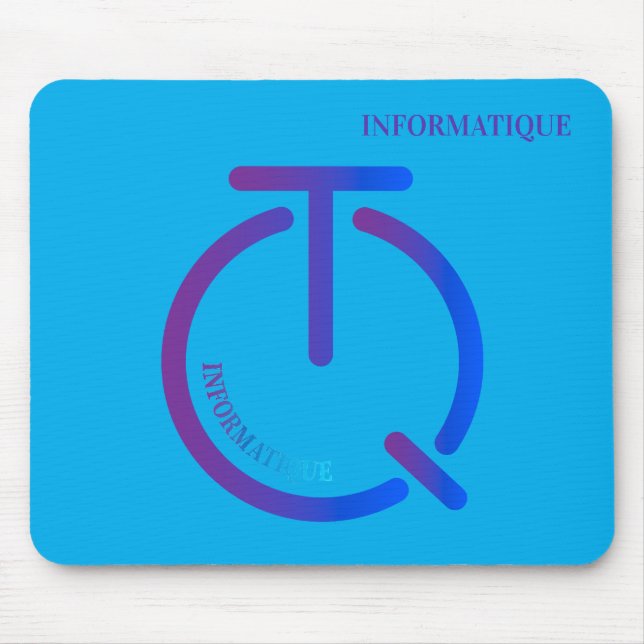 Mousepad logotipo de tecnologia informática (Frente)