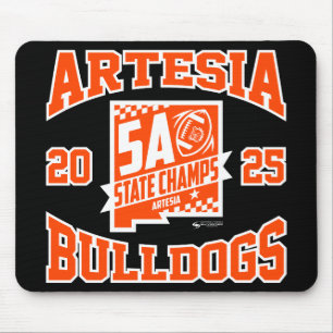 Mousepad Logotipo do Artesia Bulldogs Campeão Estadual