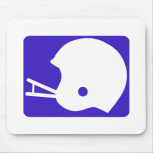 Mousepad logotipo do capacete de futebol