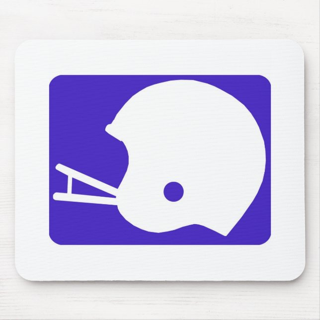 Mousepad logotipo do capacete de futebol (Frente)