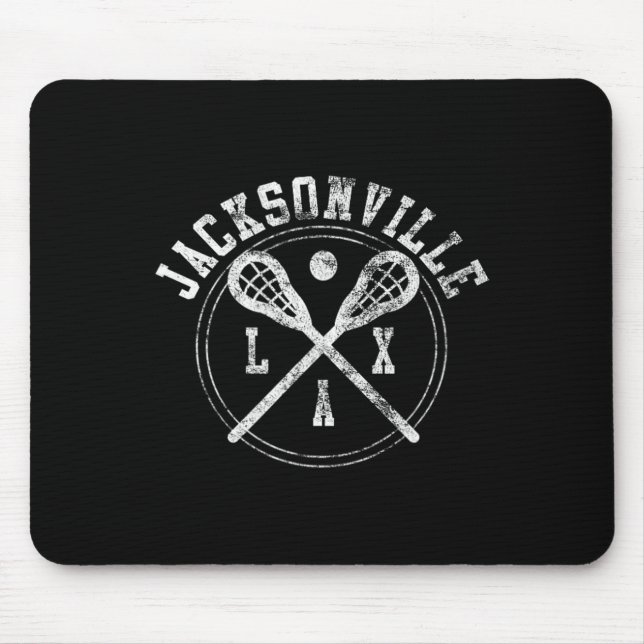 Mousepad Logotipo do Jacksonville Lacrosse Lax (Frente)