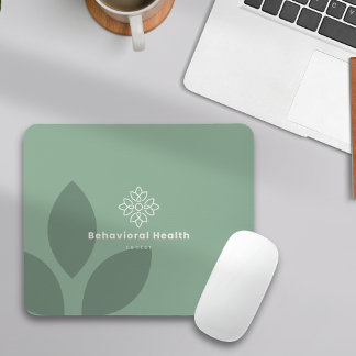 Mousepad Logotipo do Orientador Verde Botânico em Saúde Com