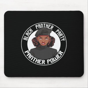 Mousepad Logotipo do Partido Pantera do Mês da História Neg