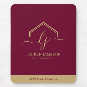 Mousepad Logotipo do Realtor de Promocional Imobiliário Mod