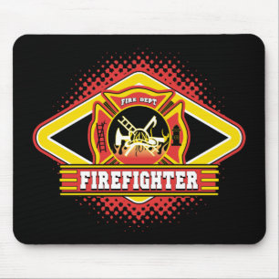 Mousepad Logotipo do sapador-bombeiro