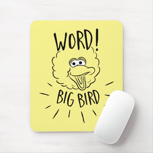 Mousepad Logotipo do Skate Big Bird - Palavra! Pássaro Gran (Com mouse)