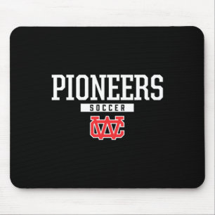 Mousepad Logotipo do Warren County Pioneers Futebol Hs