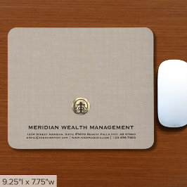 Mousepad Logotipo Dourado de luxo elegante