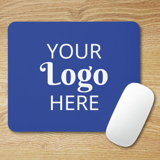 Mousepad Logotipo Empresarial Personalizado Azul Marinho Ma