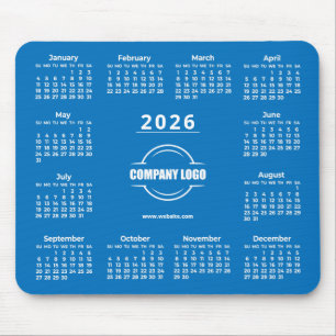 Mousepad Logotipo Empresarial Promocional Azul 2026
