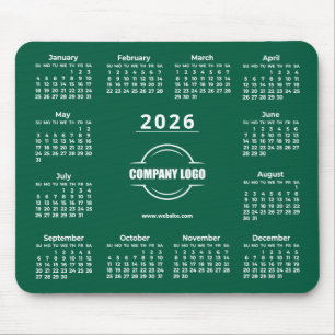 Mousepad Logotipo Empresarial Promocional Verde 2026