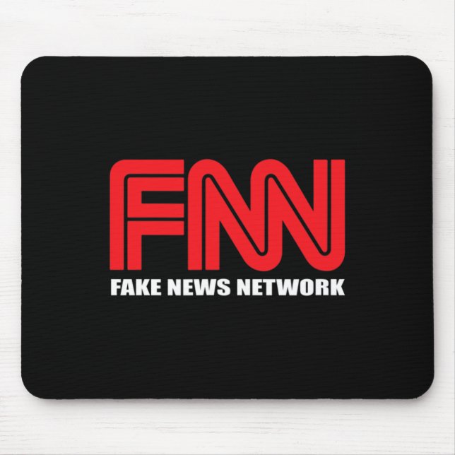 Mousepad Logotipo Falso Notícias da Rede Engraçado Trump (Frente)