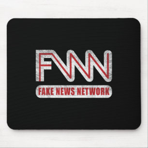 Mousepad Logotipo Falso Rede de Notícias Falso Engraçado Pi