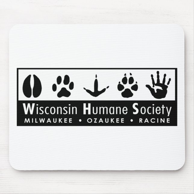 Mousepad Logotipo humano da sociedade de Wisconsin (Frente)