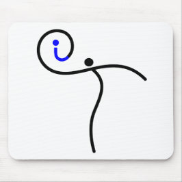 Mousepad logotipo it, 01 Black/Blue.