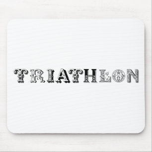Mousepad Logotipo legal do Triathlon para todos os amantes