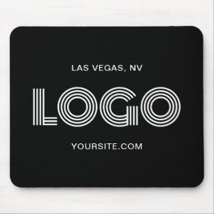 Mousepad Logotipo Moderno Preto e Branco