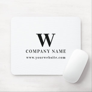 Mousepad Logotipo Monograma de Nome de Negócios Profissiona