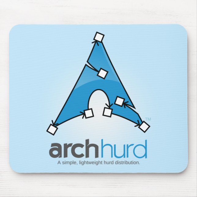 Mousepad Logotipo Mousemat de Hurd do arco (Frente)