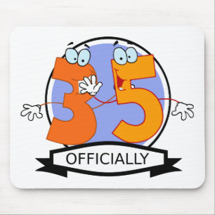 Mousepad Logotipo oficial de 35 aniversários