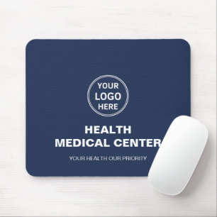 Mousepad Logotipo personalizado Clínica médica Marinho azul