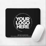 Mousepad Logotipo Personalizado e Texto Moderno<br><div class="desc">Crie o seu mouse pads personalizado exclusivo que carrega o logótipo da sua empresa e adiciona o seu texto personalizado. Um design simples e profissional impressionará seus clientes! O modelo do mouse moderno é totalmente personalizável. Você também pode adicionar logotipo, foto, clipart ou imagens no verso. Adicione seu texto personalizado...</div>