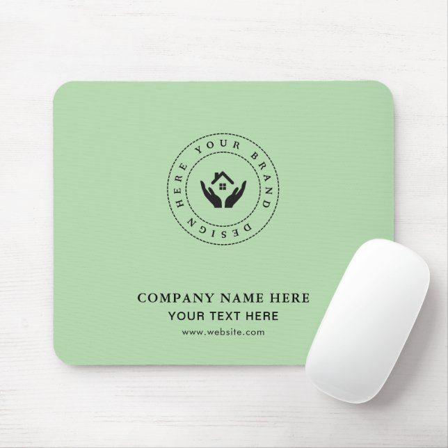 Mousepad Logotipo personalizado | Empresa de Negócios de Te (Com mouse)
