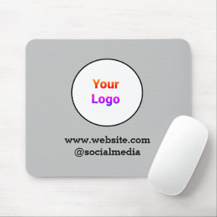 Mousepad Logotipo personalizado simples e elegante aqui da 