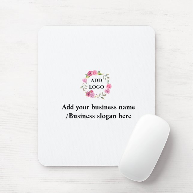 Mousepad Logotipo personalizado simples e elegante aqui emp (Com mouse)