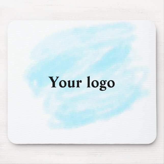 Mousepad Logotipo personalizado simples e elegante aqui era (Frente)