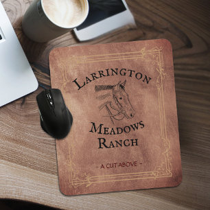 Mousepad Logotipo Personalizável de Negócios de Cavalo de R