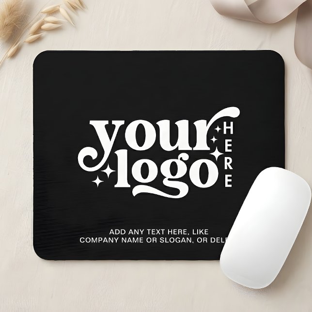Mousepad Logotipo preto da empresa corporativa (Business Corporate Company Branded Black Logo Mouse Pad)
