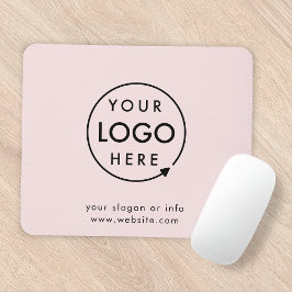 Mousepad Logotipo rosa | Empresa Corporativa Moderna Minima