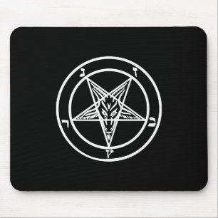 Mousepad Logotipo Satânico do Pentagrama Invertido