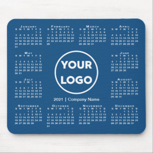 Mousepad Logotipo simples de empresa para o calendário 202