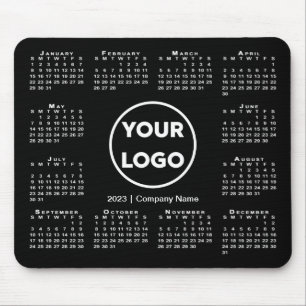 Mousepad Logotipo simples de empresa para o calendário 2023